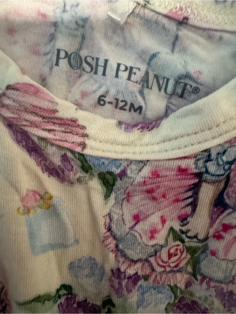 Posh Peanut Frenchie Lavender Tulle Tutu Bodysuit French Bulldog Print 6-12 mo